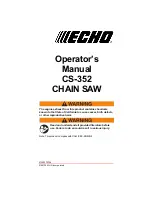 Предварительный просмотр 1 страницы Echo CS-352 Operator'S Manual