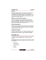 Preview for 4 page of Echo CS-355T Operator'S Manual