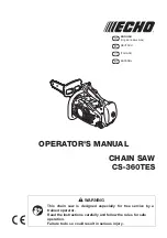 Echo CS-360TES Operator'S Manual preview