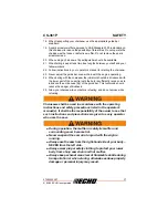 Предварительный просмотр 17 страницы Echo CS-361P Operator'S Manual