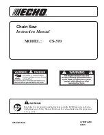 Echo CS-370 Instruction Manual preview