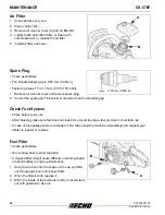 Предварительный просмотр 30 страницы Echo CS-370F Instruction Manual