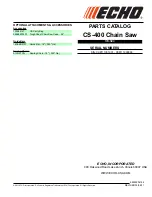 Echo CS-400 - SERIAL NUMBER... Parts Catalog preview