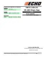 Echo CS-400 Parts Catalog preview