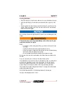 Предварительный просмотр 15 страницы Echo CS-4010 Operator'S Manual