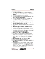 Предварительный просмотр 17 страницы Echo CS-4010 Operator'S Manual