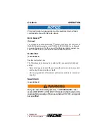 Preview for 41 page of Echo CS-4010 Operator'S Manual