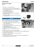 Предварительный просмотр 32 страницы Echo CS 450 Instruction Manual