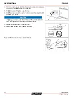 Предварительный просмотр 16 страницы Echo CS-450P Instruction Manual