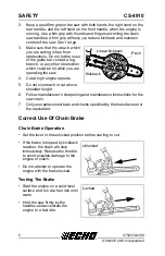 Предварительный просмотр 6 страницы Echo CS-4910 Operator'S Manual