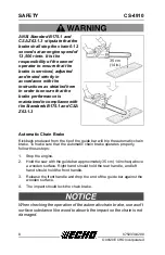 Предварительный просмотр 8 страницы Echo CS-4910 Operator'S Manual