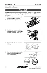 Предварительный просмотр 24 страницы Echo CS-4910 Operator'S Manual