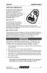 Предварительный просмотр 43 страницы Echo CS-4910 Operator'S Manual