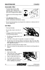 Preview for 46 page of Echo CS-4910 Operator'S Manual