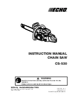 Предварительный просмотр 1 страницы Echo CS-530 Instruction Manual