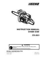 Echo CS-680 Instruction Manual предпросмотр