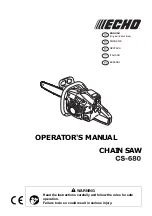 Preview for 1 page of Echo CS-680 Operator'S Manual