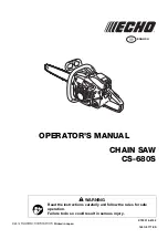 Предварительный просмотр 1 страницы Echo CS-680S Operator'S Manual