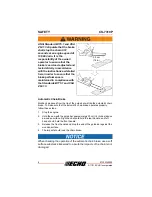 Предварительный просмотр 8 страницы Echo CS-7310P Operator'S Manual