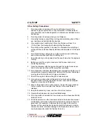 Предварительный просмотр 9 страницы Echo CS-7310P Operator'S Manual