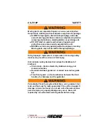 Предварительный просмотр 11 страницы Echo CS-7310P Operator'S Manual