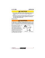 Предварительный просмотр 37 страницы Echo CS-7310PW Operator'S Manual