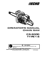 Echo CS-8000 Operator'S Manual preview