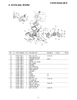 Preview for 6 page of Echo CS-8001(6digits)(36) Parts Catalog