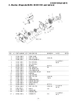 Предварительный просмотр 7 страницы Echo CS-8001(6digits)(36) Parts Catalog