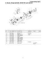 Предварительный просмотр 8 страницы Echo CS-8001(6digits)(36) Parts Catalog