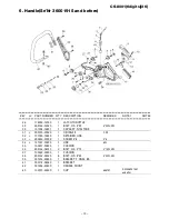 Предварительный просмотр 14 страницы Echo CS-8001(6digits)(36) Parts Catalog