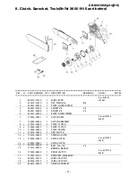 Предварительный просмотр 17 страницы Echo CS-8001(6digits)(36) Parts Catalog