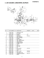 Предварительный просмотр 4 страницы Echo CS-8002(36) Parts Catalog