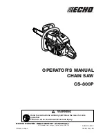 Echo CS-800P Operator'S Manual предпросмотр