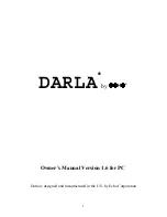 Предварительный просмотр 1 страницы Echo Darla Owner'S Manual