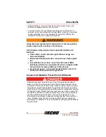 Preview for 16 page of Echo DCS-2500TN Operator'S Manual