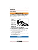 Предварительный просмотр 37 страницы Echo DCS-2500TN Operator'S Manual