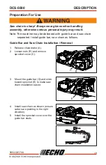 Предварительный просмотр 19 страницы Echo DCS-5000 Operator'S Manual