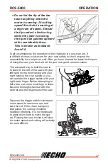 Предварительный просмотр 27 страницы Echo DCS-5000 Operator'S Manual