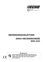 Preview for 59 page of Echo DHC-200 Operator'S Manual