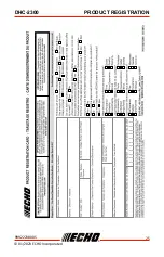 Предварительный просмотр 25 страницы Echo DHC-2300 Operator'S Manual