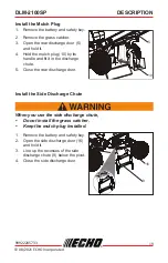 Preview for 19 page of Echo DLM-2100SP Operator'S Manual