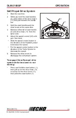 Предварительный просмотр 23 страницы Echo DLM-2100SP Operator'S Manual