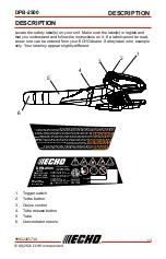 Предварительный просмотр 13 страницы Echo DPB-2500 Operator'S Manual