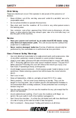 Preview for 10 page of Echo DSRM-2100 Operator'S Manual