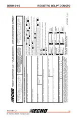 Preview for 111 page of Echo DSRM-2100 Operator'S Manual