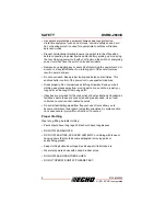 Preview for 8 page of Echo DSRM-2600/U Operator'S Manual