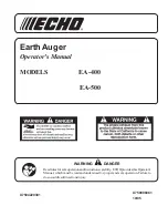 Preview for 1 page of Echo EA-400 Operator'S Manual