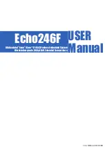 Предварительный просмотр 1 страницы Echo Echo246F User Manual
