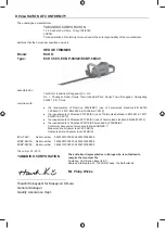 Preview for 199 page of Echo ECHT-58V Original Instructions Manual